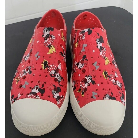Disney Parks Native Minnie Mouse Slides Slip On Size M8 W10 - Picture 1 of 11
